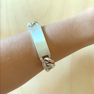 Luv AJ Silver ID Bracelet